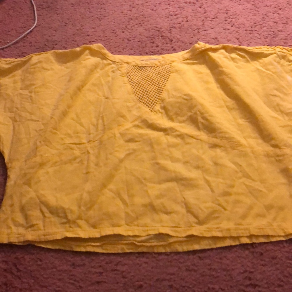 Vintage yellow crop top